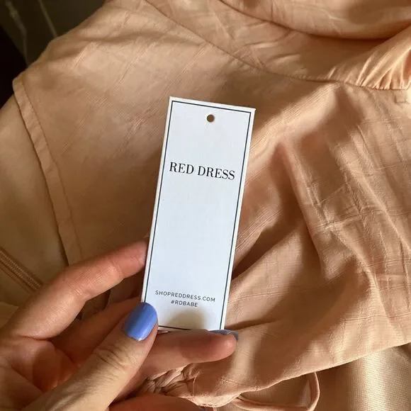 Aura the Label Peach Maxi Cutout Dress Size Small New With Tags - Picture 15 of 15